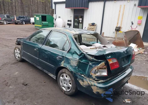 2000 Honda Civic Lx из США, поврежденный, VIN 1HGEJ6678YL055527